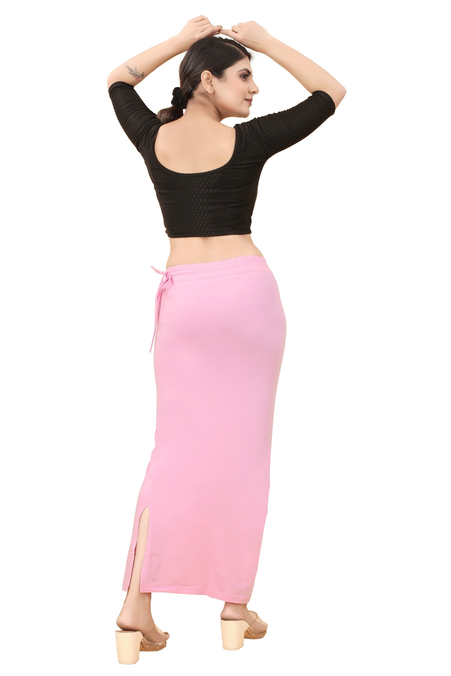 Buy Cotton Saree Shapewear for Women Pink online