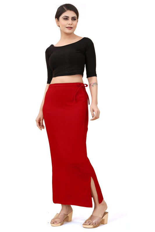 Buy Cotton Saree Shapewear for Women Red online