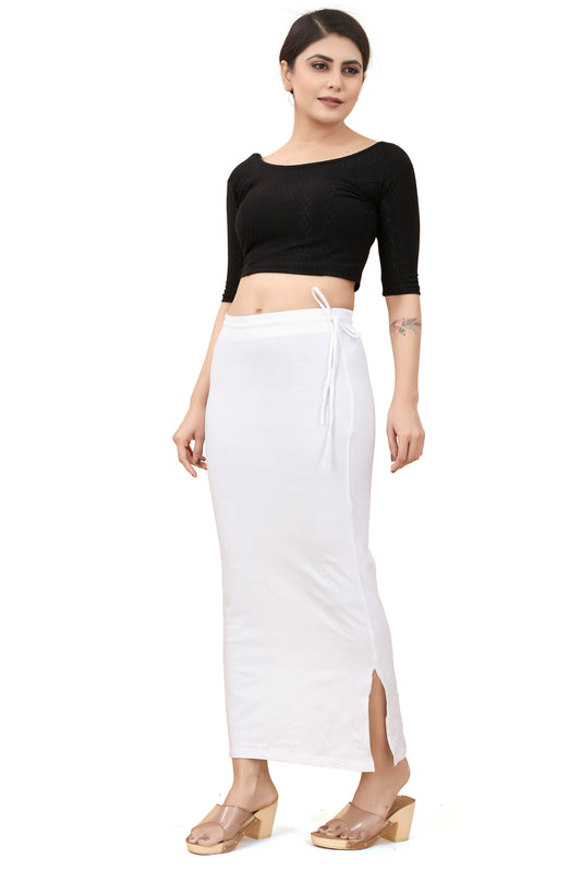 Buy Cotton Saree Shapewear for Women White online