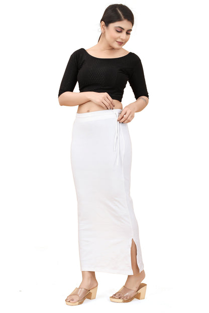 Buy Cotton Saree Shapewear for Women White online