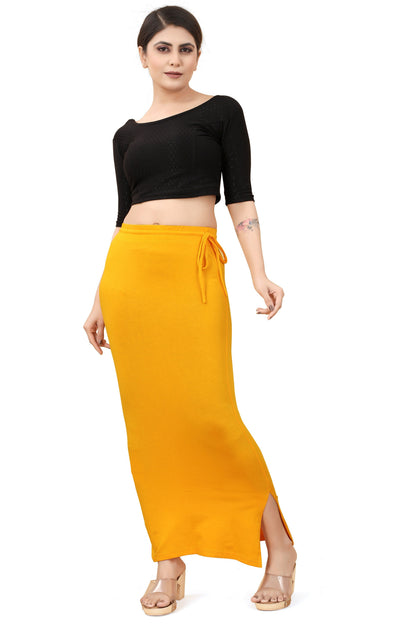 Buy Cotton Saree Shapewear for Women Yellow online