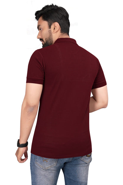 Buy Lacosta Polo Tshirt for Men Maroon online