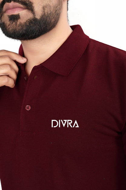 Buy Lacosta Polo Tshirt for Men Maroon online