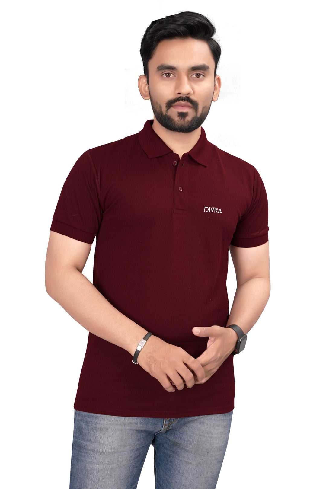 Buy Lacosta Polo Tshirt for Men Maroon online
