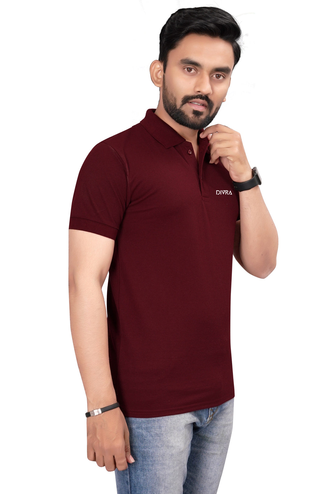 Buy Lacosta Polo Tshirt for Men Maroon online