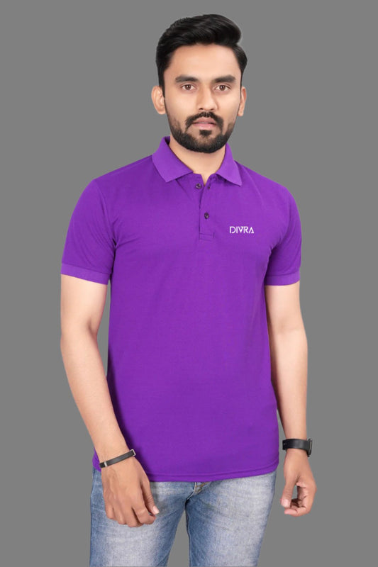 Buy Lacosta Polo Tshirt for Men Purple online