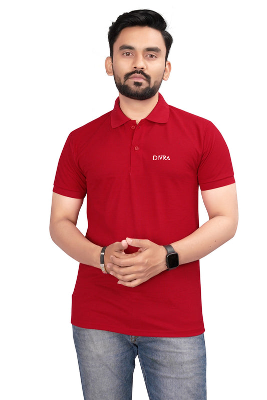 Buy Lacosta Polo Tshirt for Men Red online