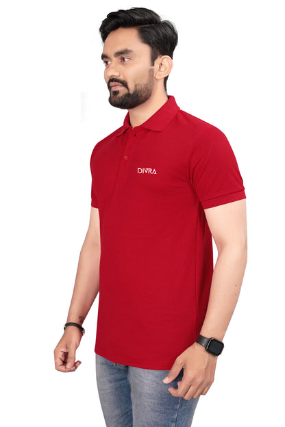 Buy Lacosta Polo Tshirt for Men Red online