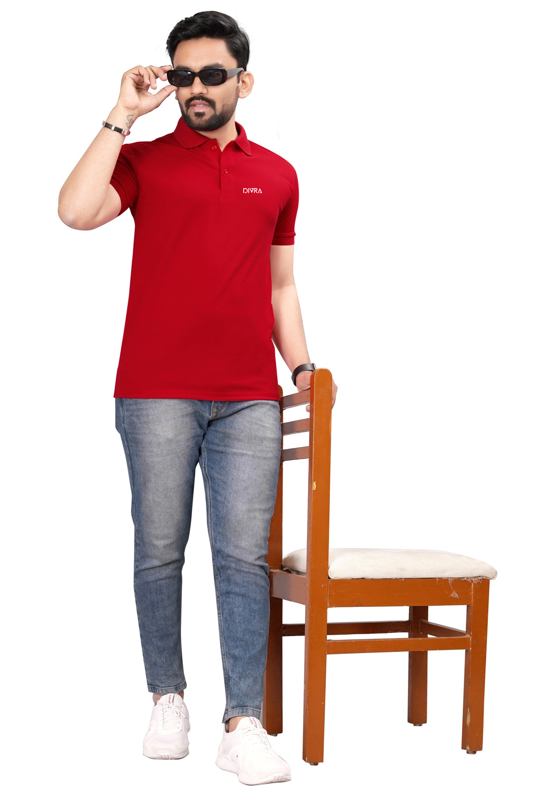 Buy Lacosta Polo Tshirt for Men Red online