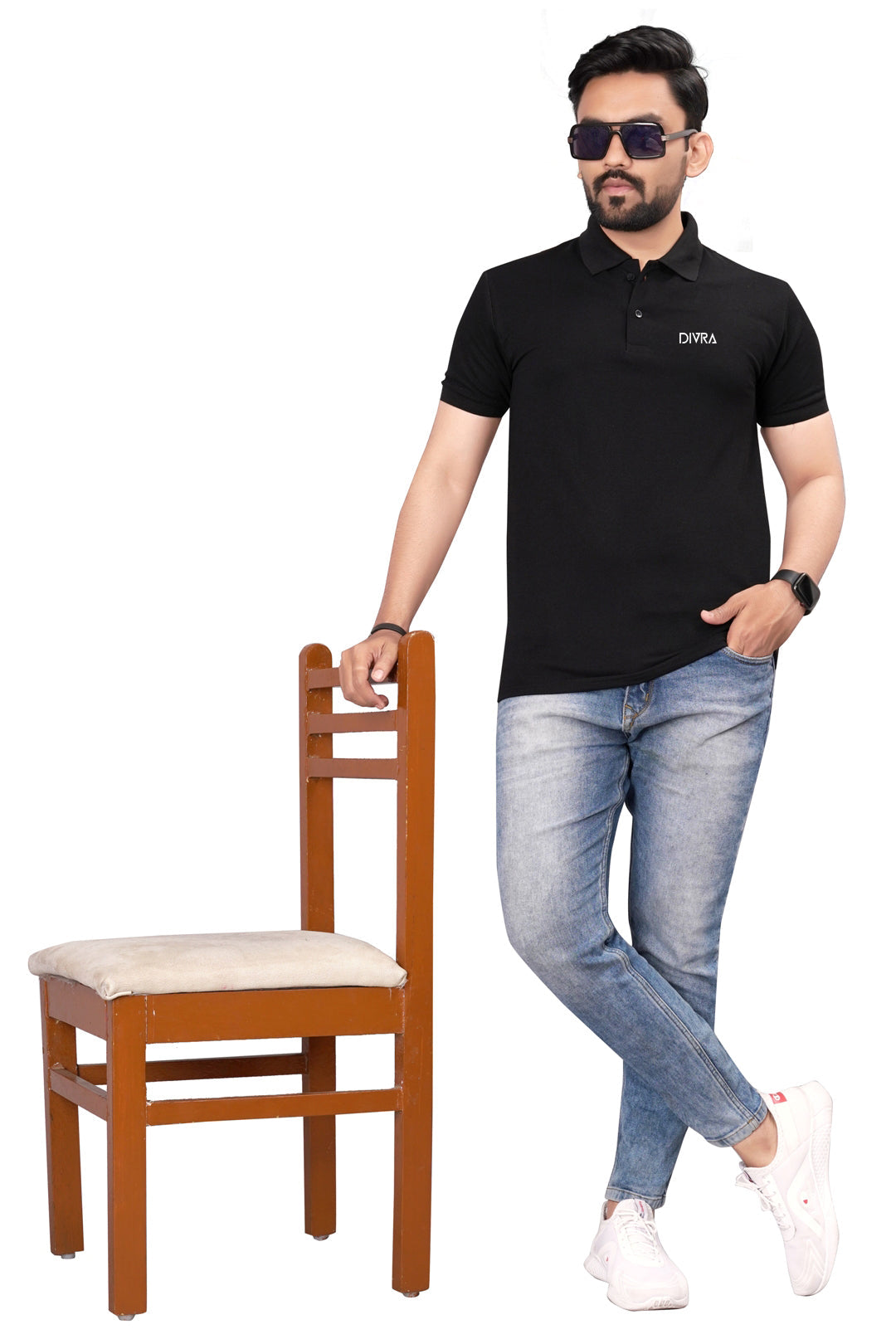 Buy Lacosta Polo Tshirt for Men Black online