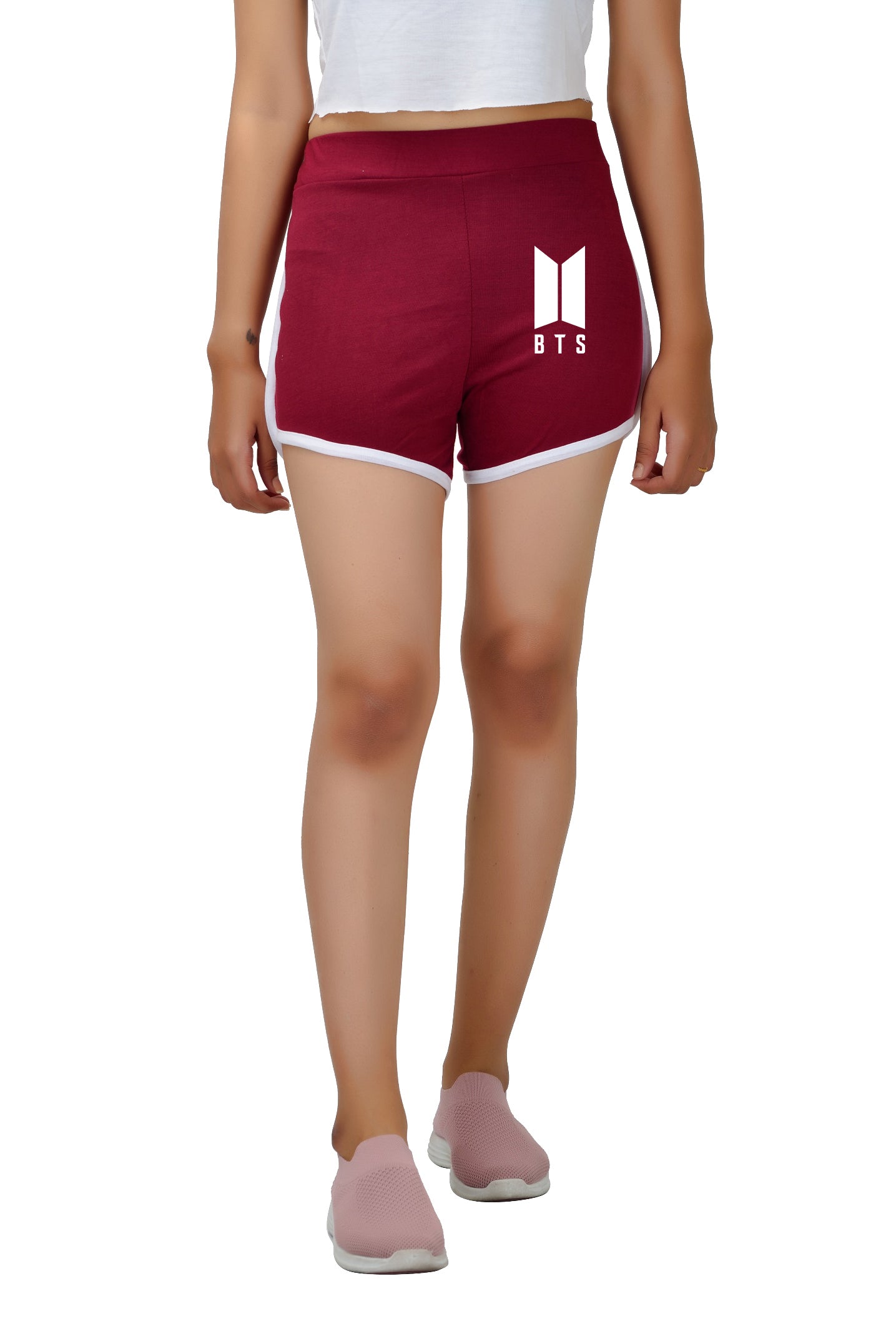 Womens or Girls Cotton BTS Short