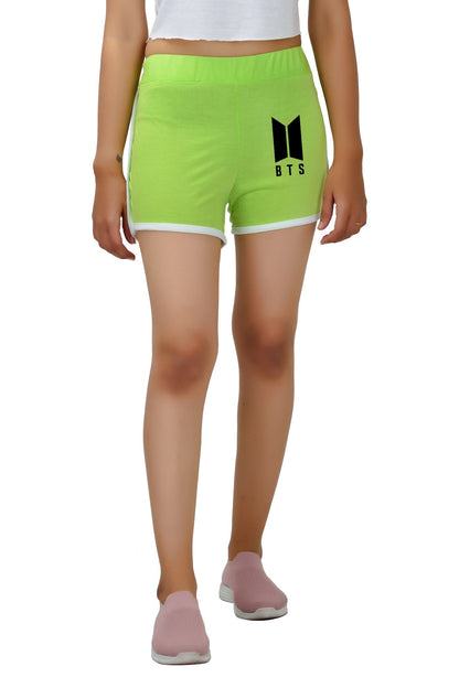 Womens or Girls Cotton BTS Short