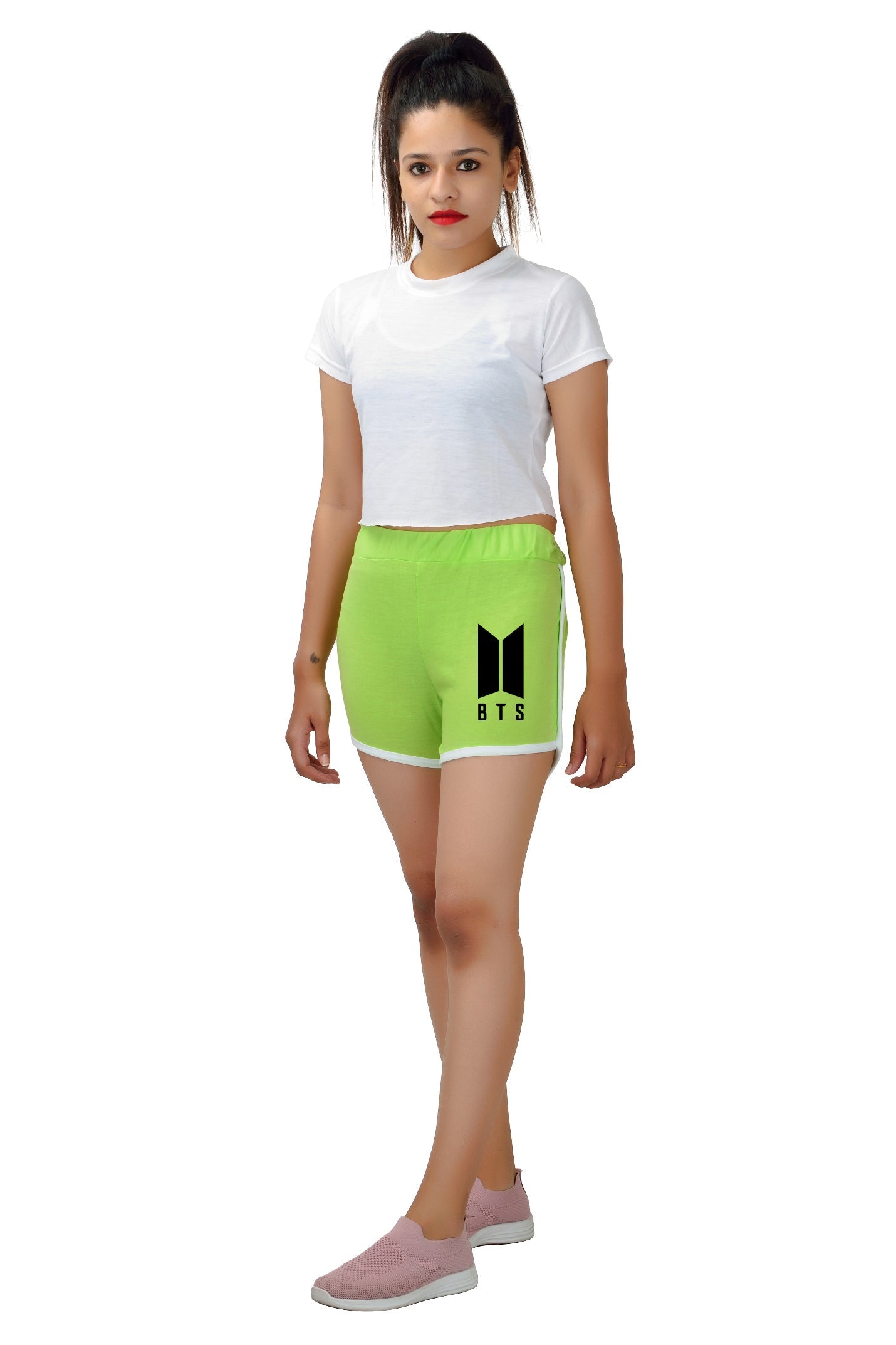 Womens or Girls Cotton BTS Short