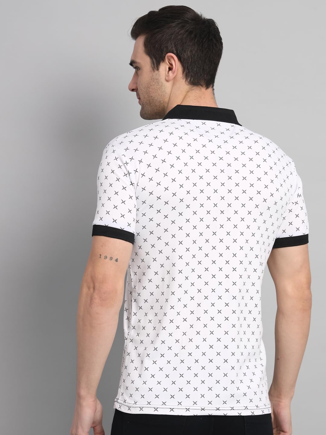 Buy Polo knit Printed collar Tshit for Men online