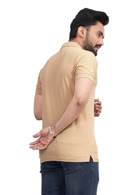 Buy Polo knit collar Tshit for Men Chiku online