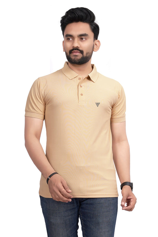 Buy Polo knit collar Tshit for Men Chiku online