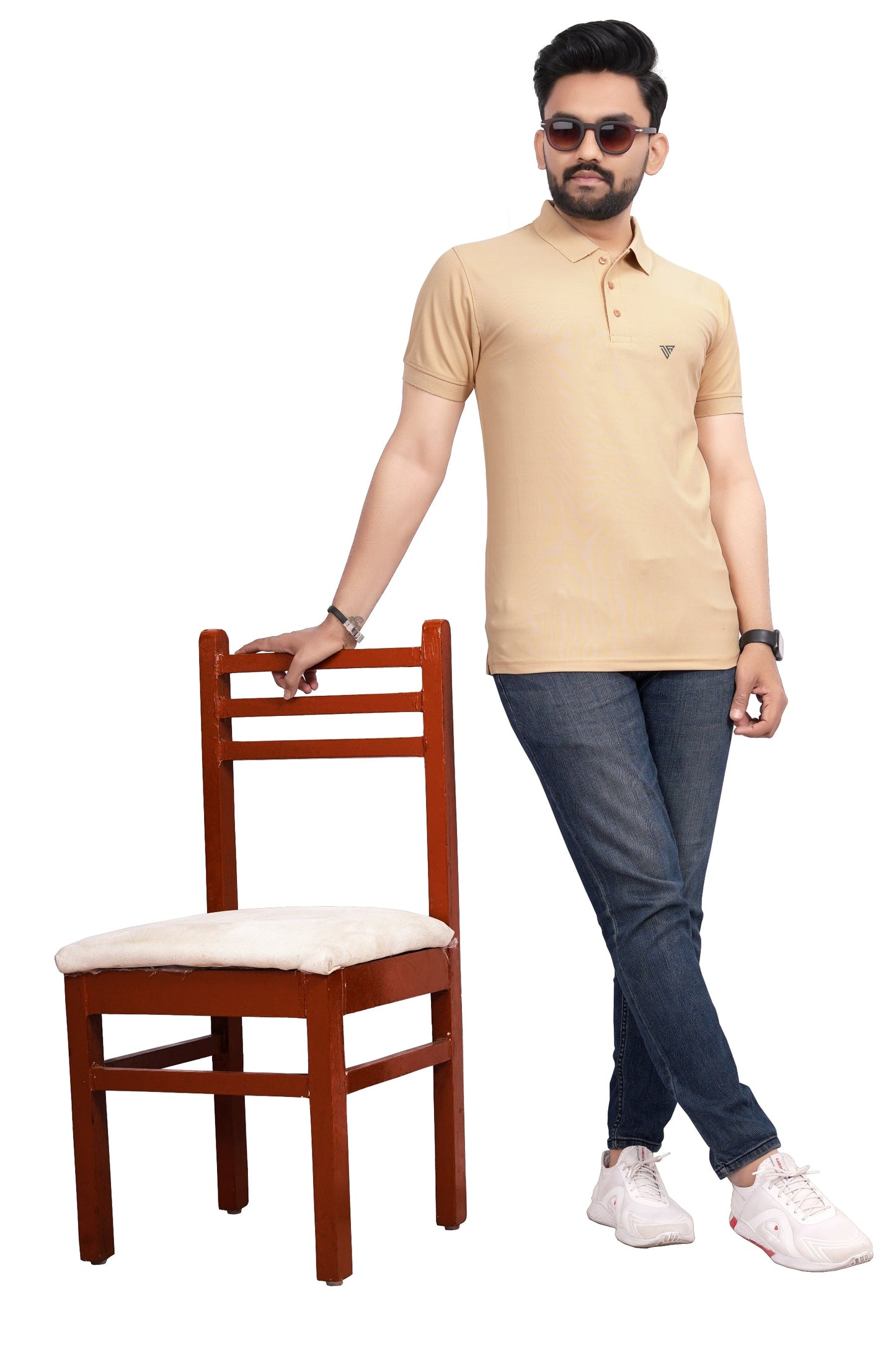 Buy Polo knit collar Tshit for Men Chiku online