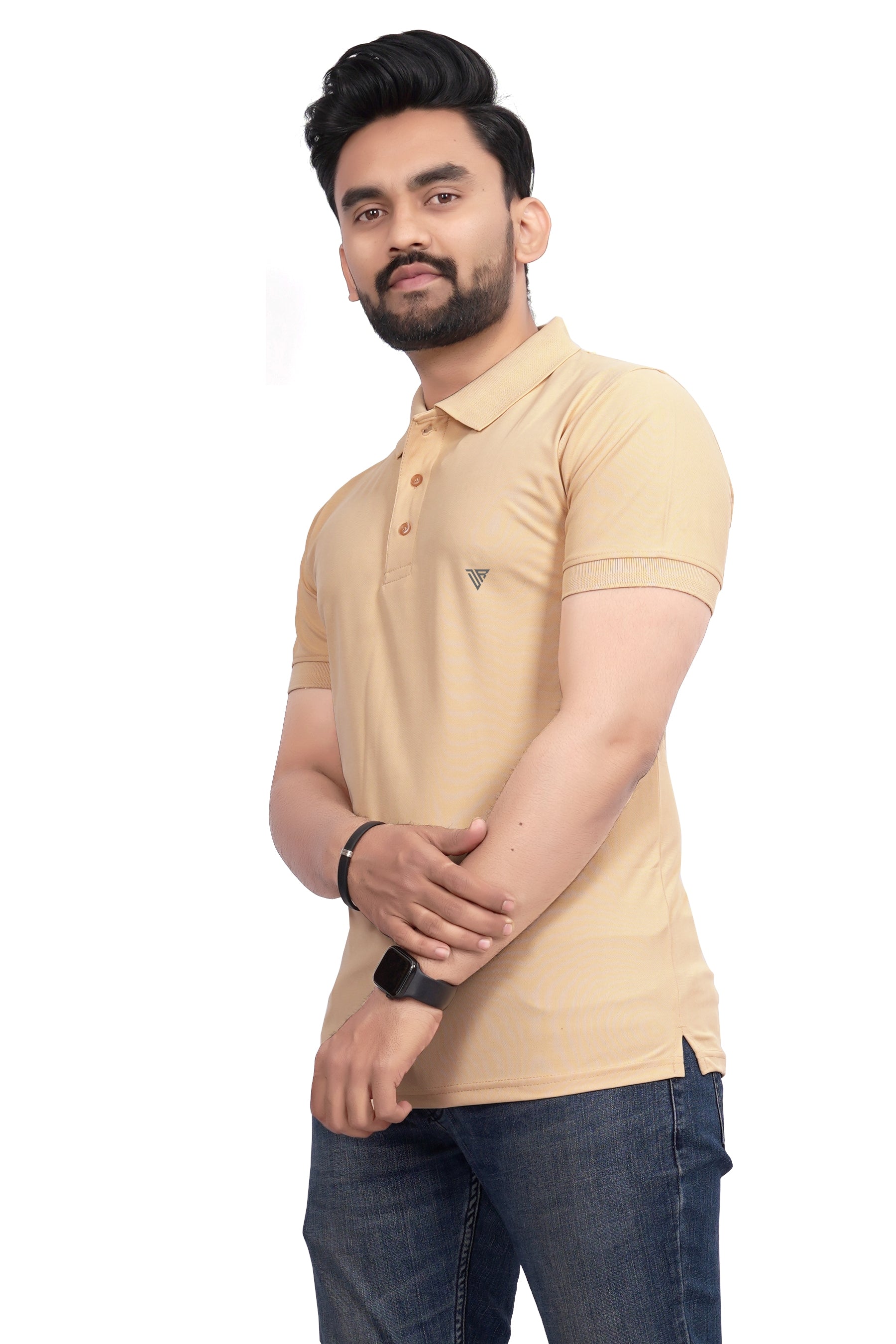 Buy Polo knit collar Tshit for Men Chiku online