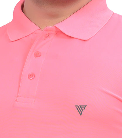Buy Polo knit collar Tshit for Men  Florence Pink online