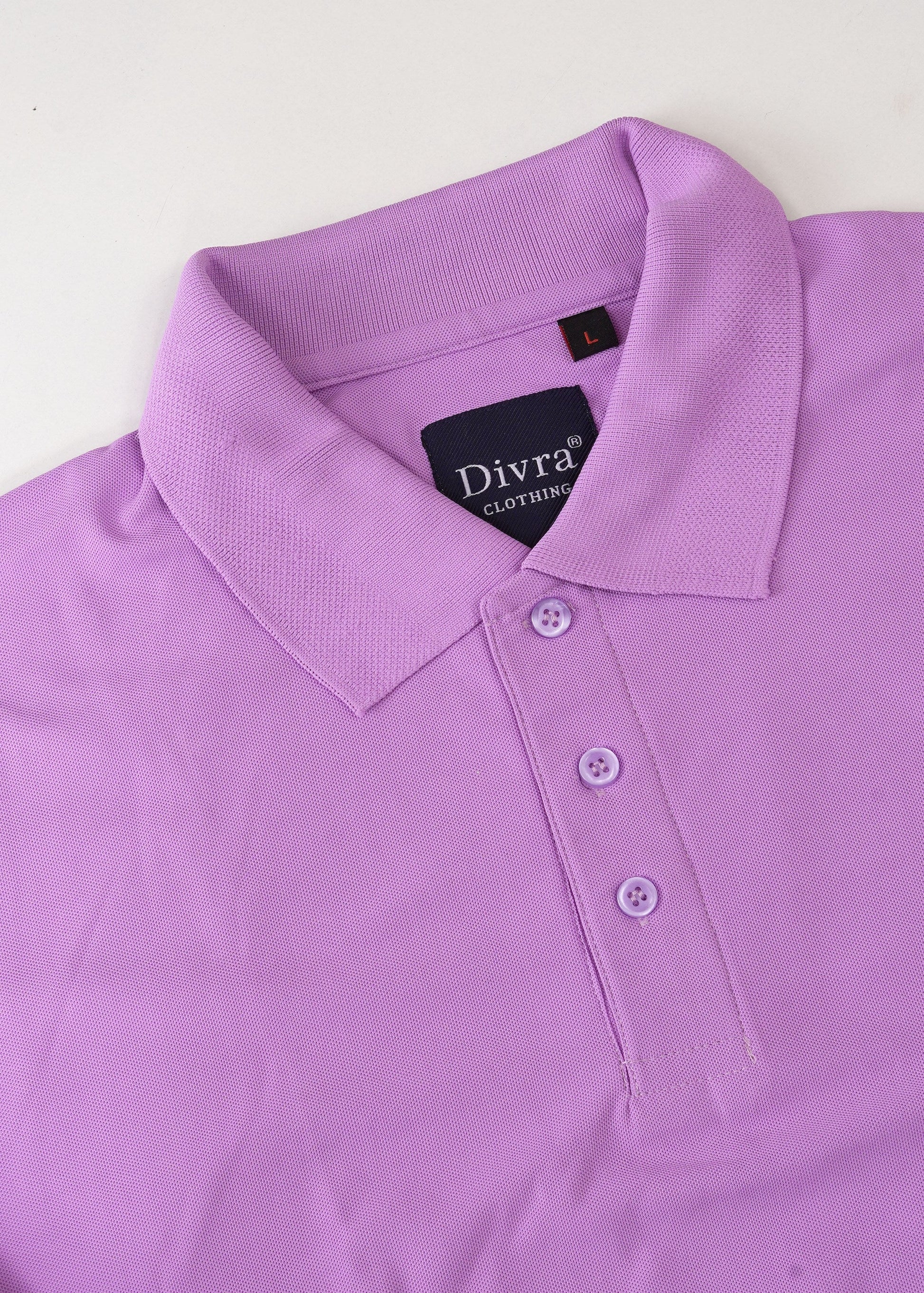 Buy Polo knit collar Tshit for Men  Men Light Purple online