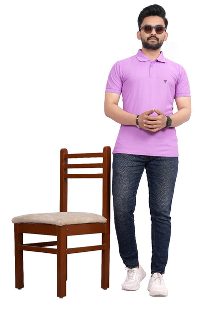 Buy Polo knit collar Tshit for Men  Men Light Purple online