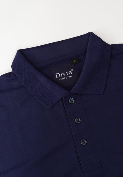 Buy Polo knit collar Tshit for Men  Men Navy Blue online