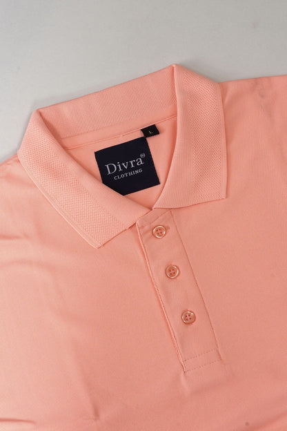 Buy Polo knit collar Tshit for Men  Men Peach online