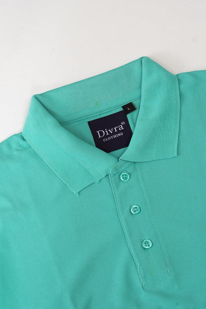Buy Polo knit collar Tshit for Men  Men Sea Green online