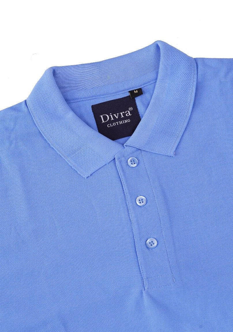 Buy Polo knit collar Tshit for Men  Men Sky Blue online