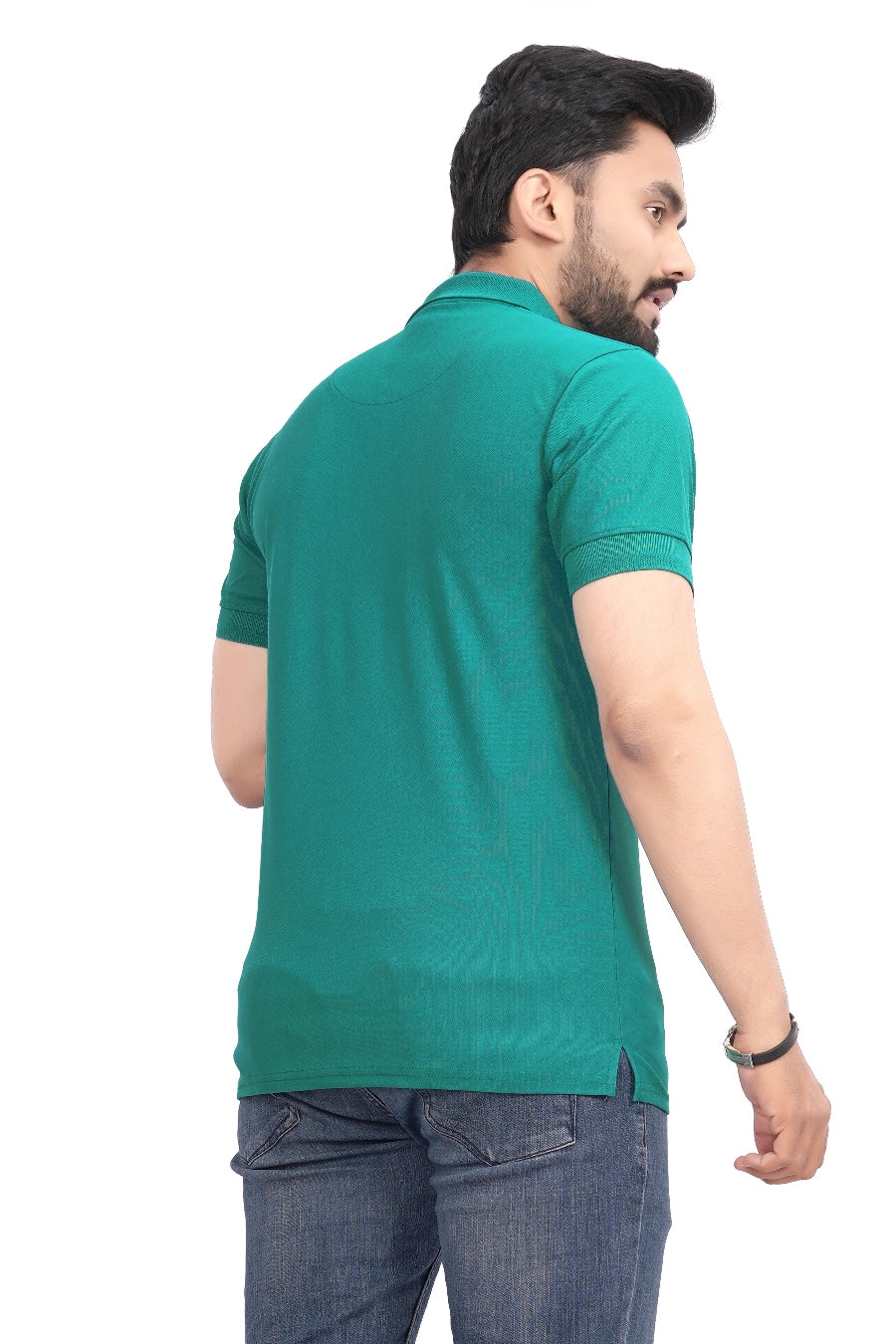 Buy Polo knit collar Tshit for Men  Men  Turquoise Blue online