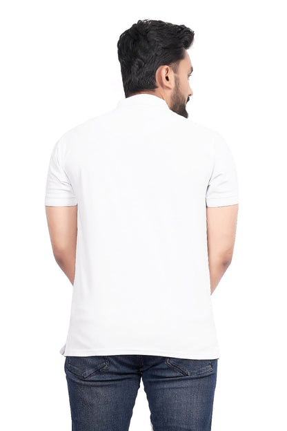Buy Polo knit collar Tshit for Men  Men  White online