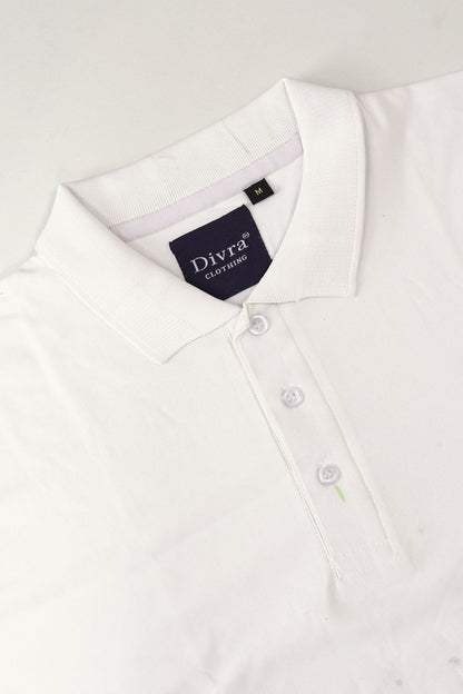 Buy Polo knit collar Tshit for Men  Men  White online