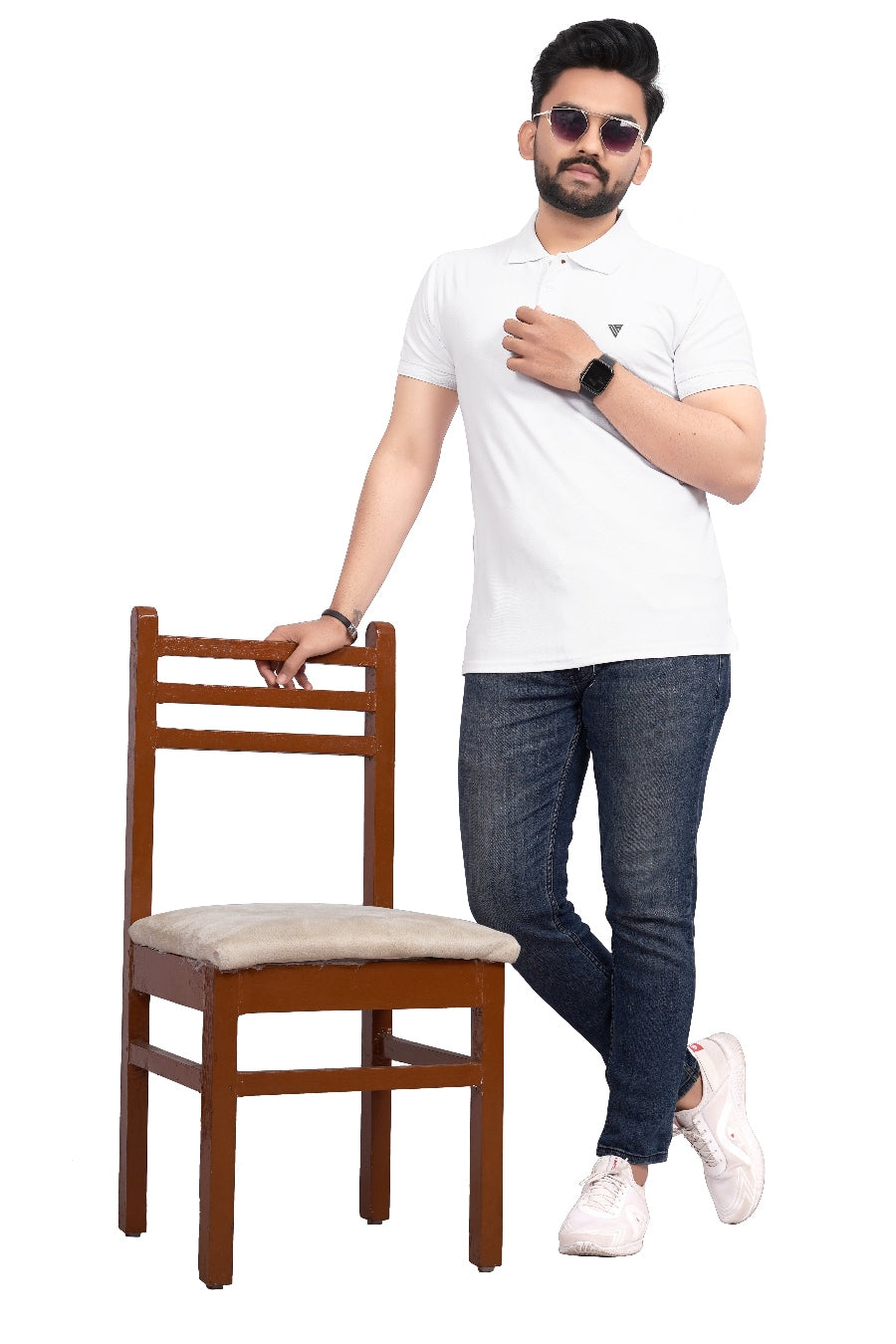 Buy Polo knit collar Tshit for Men  Men  White online
