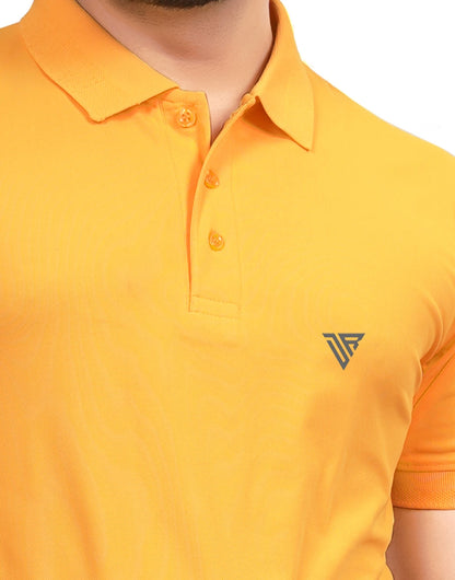 Buy Polo knit collar Tshit for Men  Men  Yellow  online