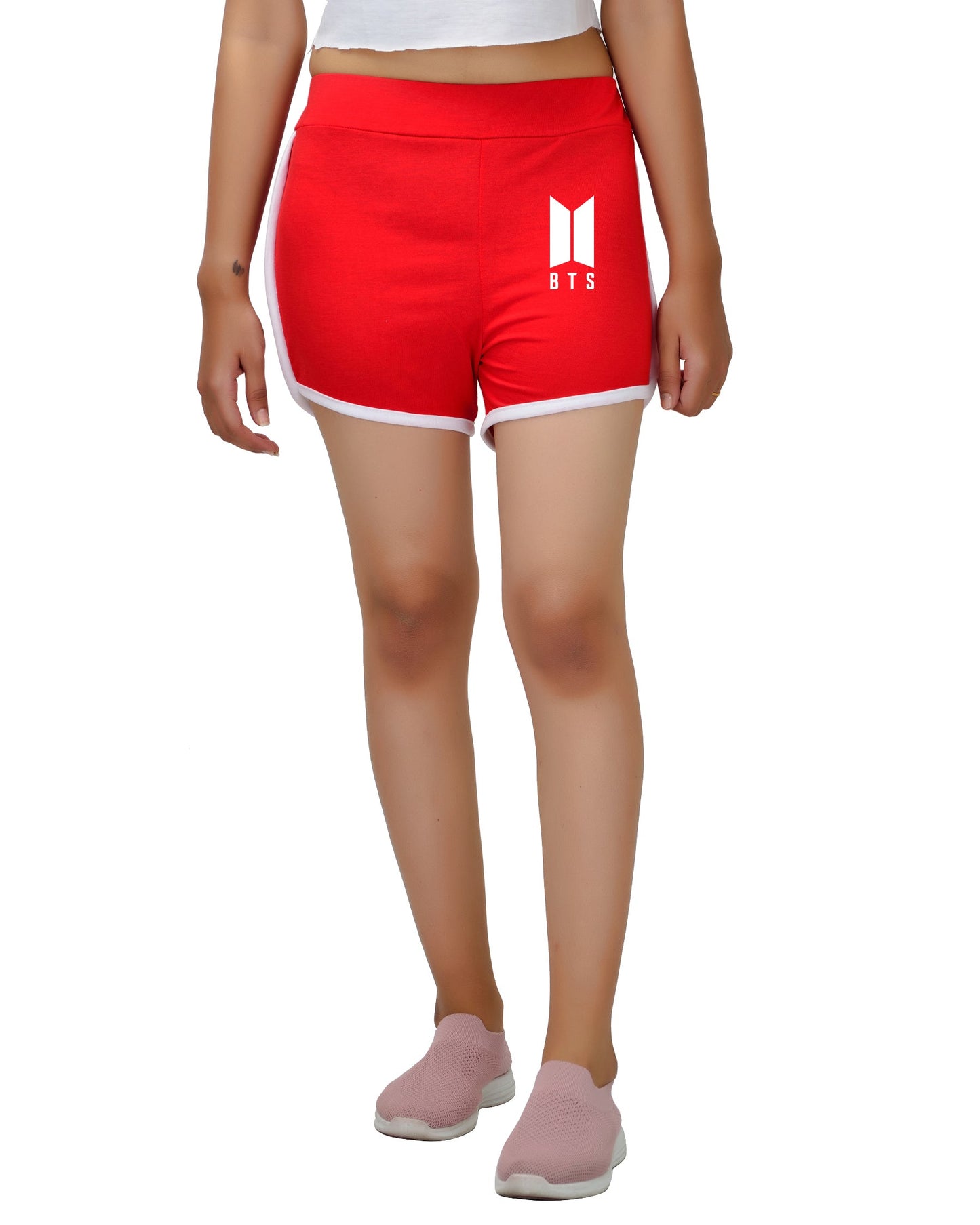 Womens or Girls Cotton BTS Short