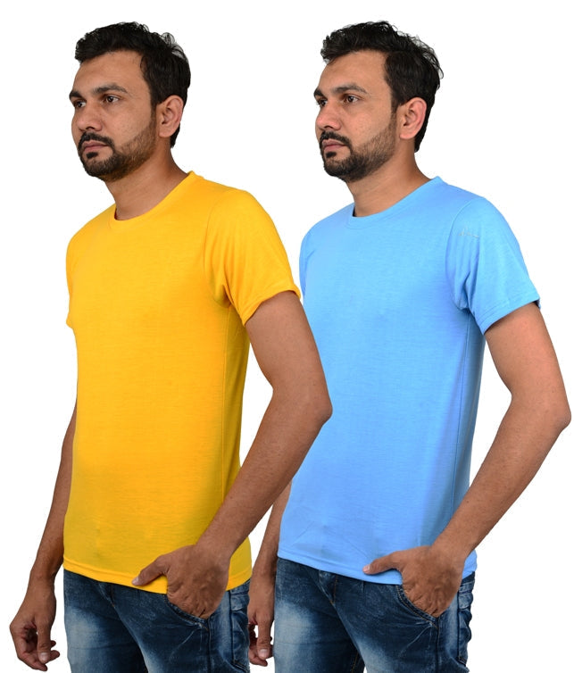 Men's Regular Fit Cotton T-Shirt (Pack of 2)