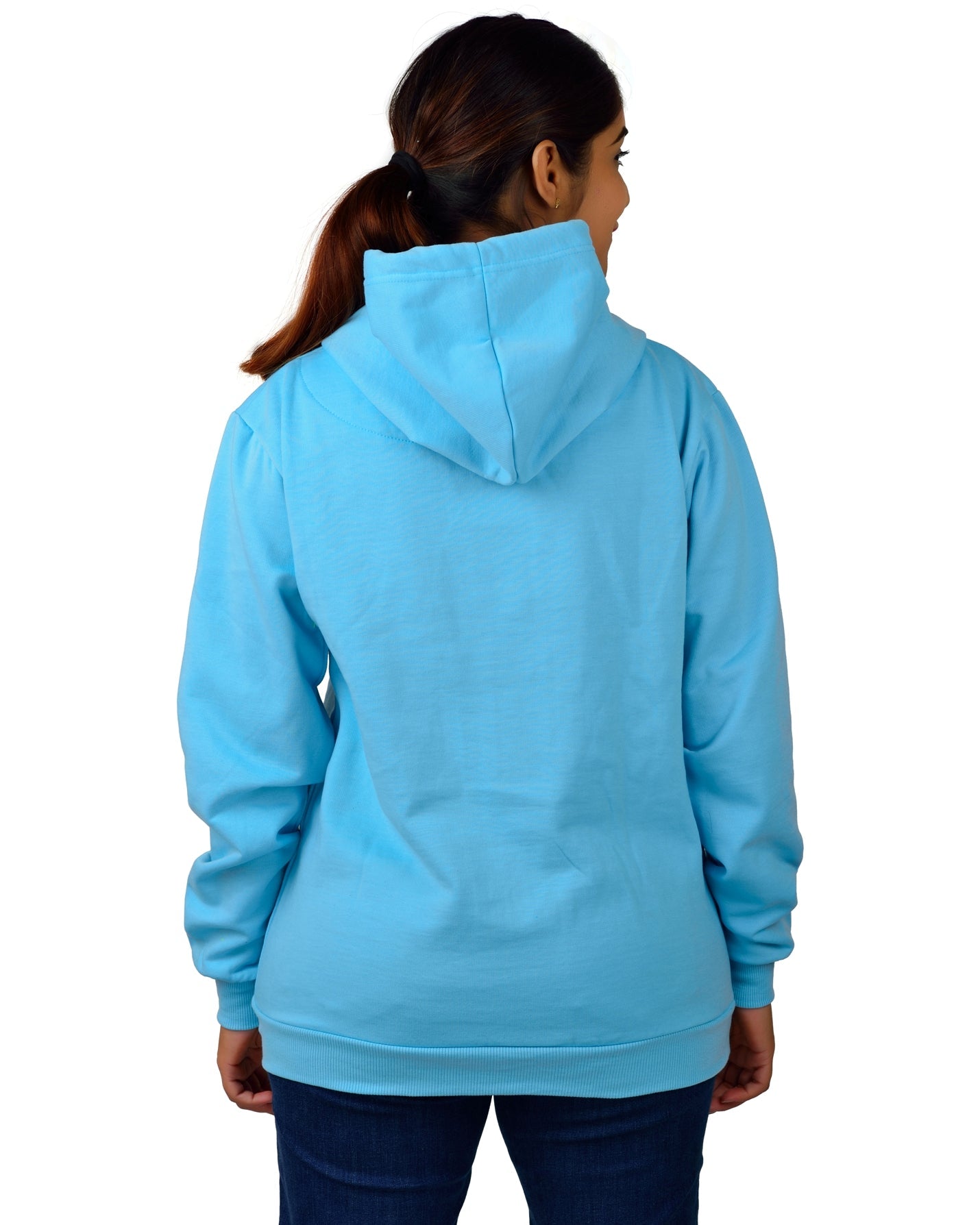 Women,s Regular Fit Peace Printed Cotton Hoodie
