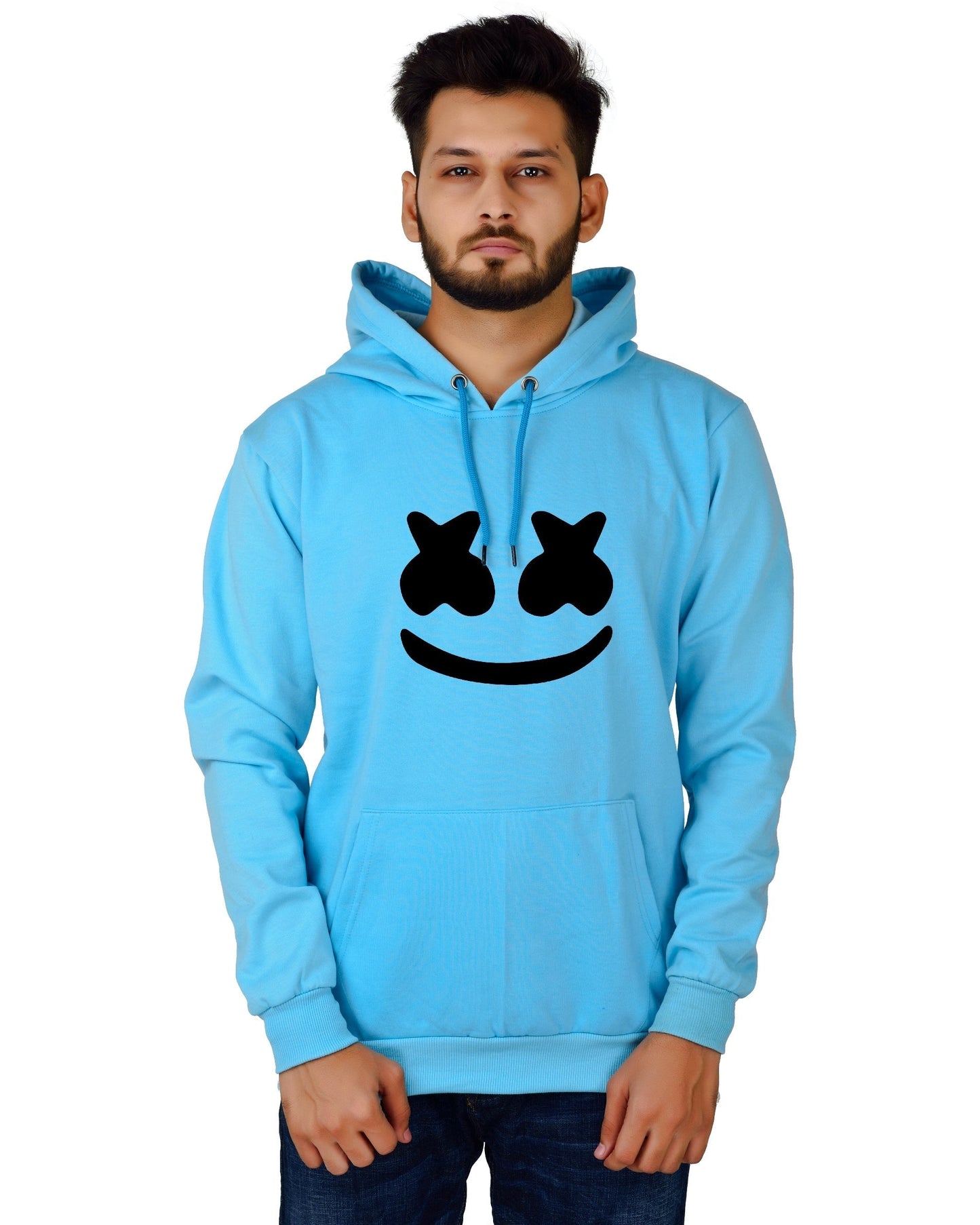 Men's Regular Fit marchmelo Printed Cotton Hoodie