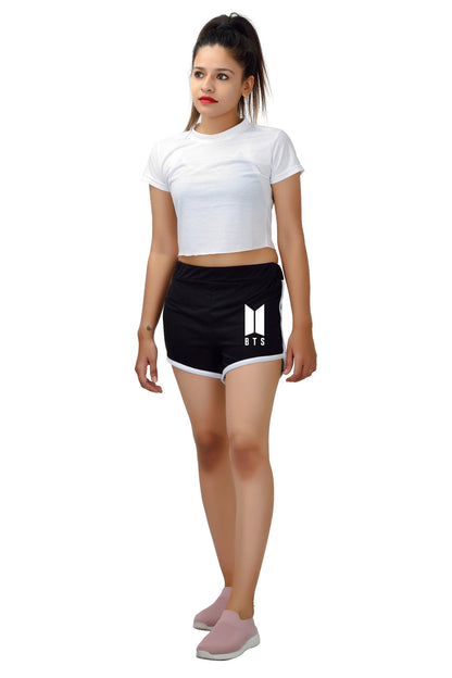 Womens or Girls Cotton BTS Short