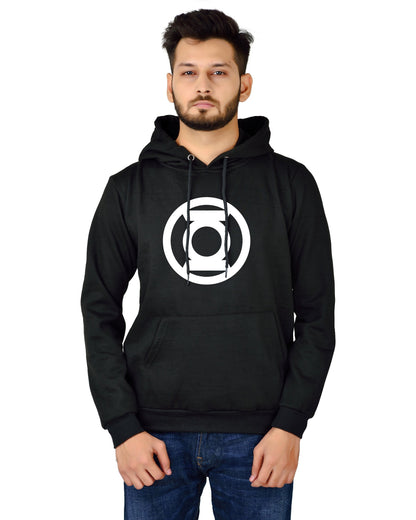 Men's Regular Fit Lalten Printed Cotton Hoodie