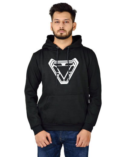 Men's Regular Fit Ironman ARC Printed Cotton Hoodie