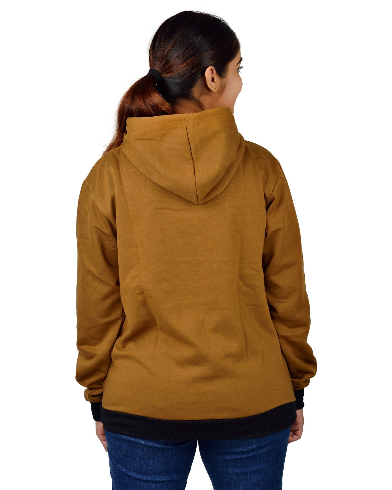 Women,s Regular Fit Dream Believe Achieve Printed Cotton Hoodie