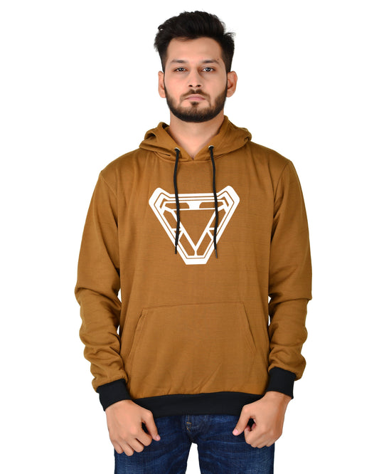 Men's Regular Fit Ironman ARC Printed Cotton Hoodie