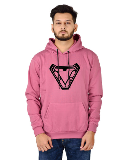 Men's Regular Fit Ironman ARC Printed Cotton Hoodie