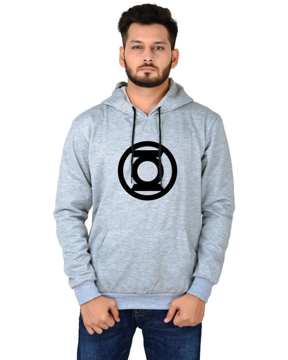 Men's Regular Fit Lalten Printed Cotton Hoodie