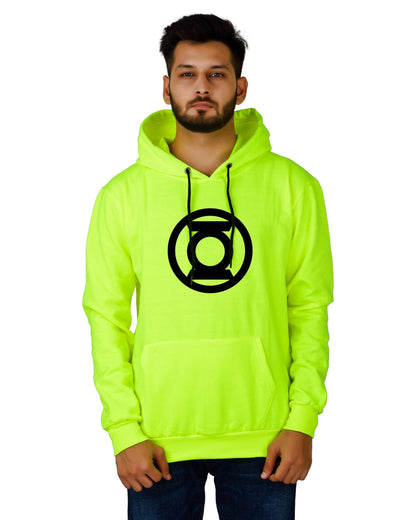 Men's Regular Fit Lalten Printed Cotton Hoodie