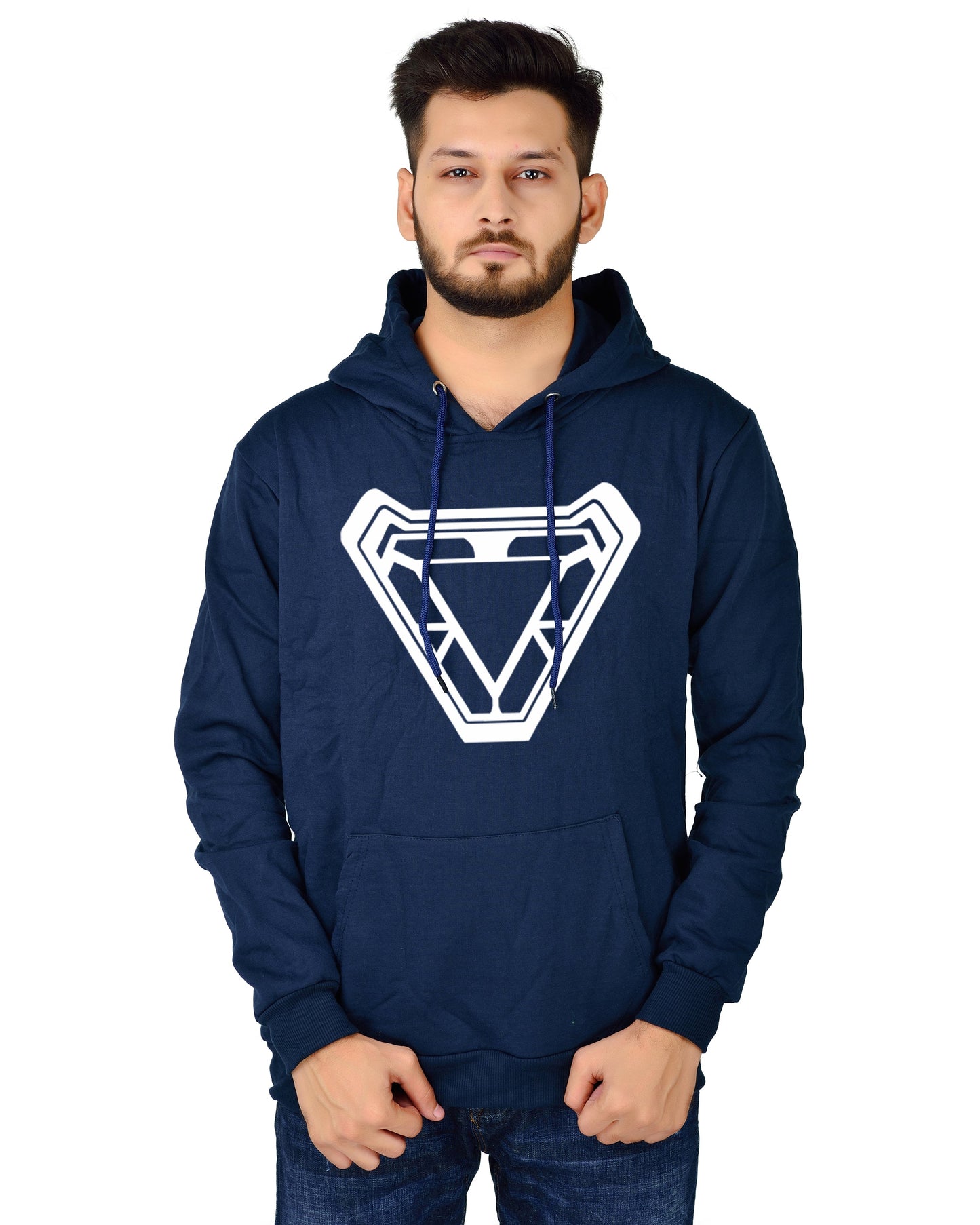 Men's Regular Fit Ironman ARC Printed Cotton Hoodie