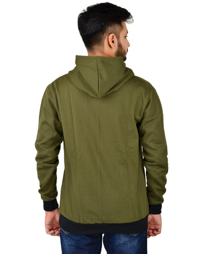 Men's Regular Fit 007 Printed Cotton Hoodie