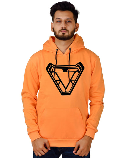 Men's Regular Fit Ironman ARC Printed Cotton Hoodie