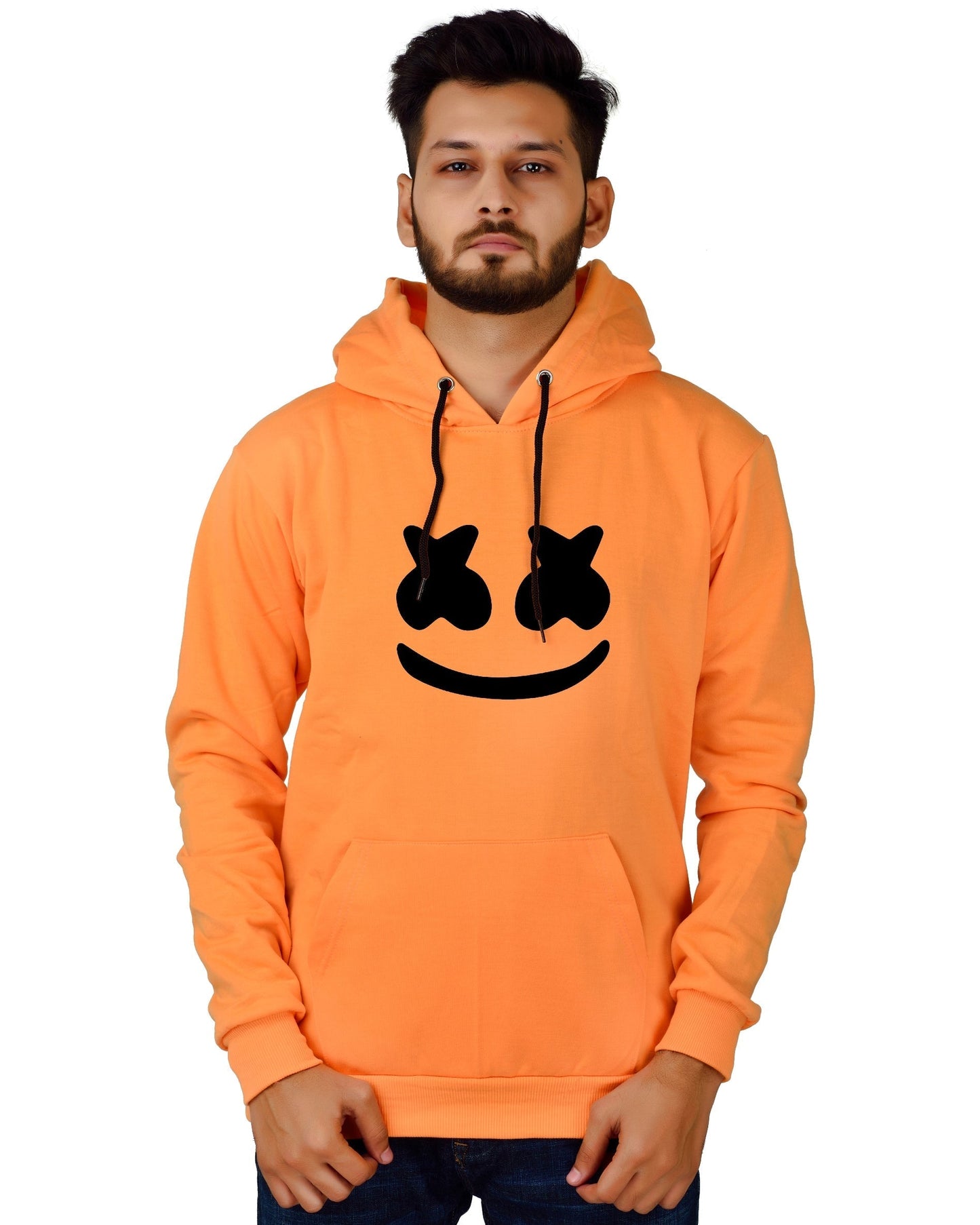 Men's Regular Fit marchmelo Printed Cotton Hoodie
